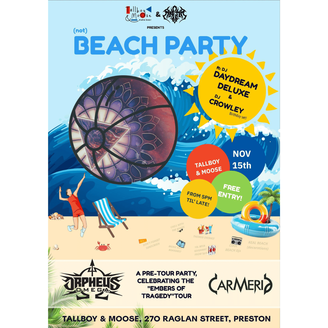 (not) Beach Party - Pre-Tour Party with Orpheus Omega & Carmeria